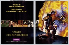 Time Commando Activision SciFi Shooter PS1 PC Vintage 1996 2Page Advertisement picture