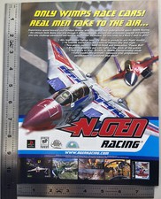 2000 NGEN Racing Video Game Print Ad Art Rare PS1 PlayStation N.GEN Fighter Jet picture