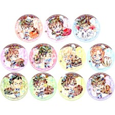 Set of 11 Detective Conan Trading Hologram Button Chocolatier AnimeJa Japan W120 picture