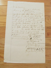 4th IOWA CIVIL WAR PROMOTION PETITION TO GOVERNOR KIRKWOOD 1864 picture