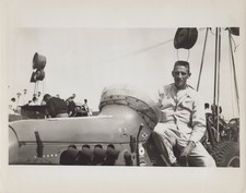 Johnny White Tampa FL IMCA sprint car pits 1963 - Himes Estate Original Photo picture