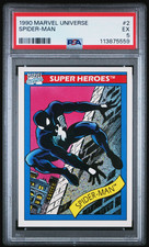 1990 MARVEL UNIVERSE #2 SPIDER-MAN PSA 8 picture