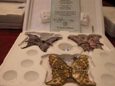 Bradford Exchange - 9th Issue - Silken Wings Porcelain Ornament Collection picture