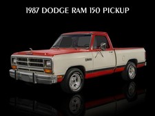 1987 Dodge Ram 150 Pickup Truck Metal Sign: 12x16