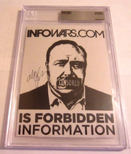 Alex Jones radio host 5x7 autographed BAS Beckett authentic INFOWARS resistance picture