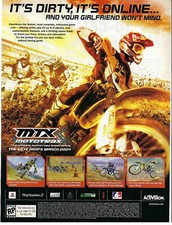2004 MTX Mototrax Motocross Video Game Activision Online Retro Print Ad/Poster picture