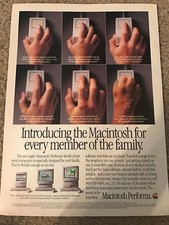 Vintage APPLE MACINTOSH PERFORMA Home Computer System Print Ad 1992 Promo RARE picture