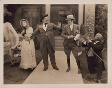 STAN LAUREL + OLIVER HARDY 1920s SILENT FILM COMEDY CHARLIE CHASE Photo J 33 picture