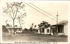 South Gray ME Cabins and Dining Room R. 26 c1910s Real Photo Postcard bhn picture