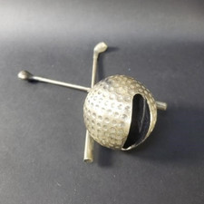 Vintage 1950s Golf Ball Driver Cigarette Table Lighter Holder MCM Desk Novelty picture