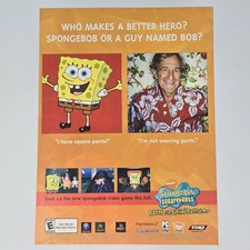 SpongeBob SquarePants Bikini Bottom Xbox PS2 GameCube Print Ad/Poster Promo Art picture