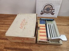 Vintage Datavote Voting Ballot Punching Machine, State Of Alaska picture