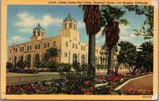 LA Terminal Annex Post Office, Los Angeles CA Linen Postcard 1930s-40s picture