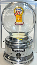 Vintage 1940's Ford Gumball Machine with rare Chiclets Bezel. Pennies only. picture