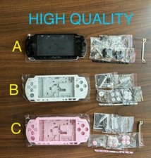HIGH QUALITY black and white psp 2000 full housing shell cover and buttons picture