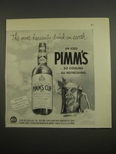 1961 Pimm's Cup Cup No. 1 Ad - The most heavenly drink on earth picture