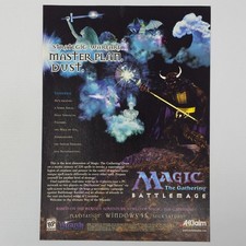 Magic The Gathering PlayStation PS1 Sega Saturn Windows 95 Authentic Magazine Ad picture