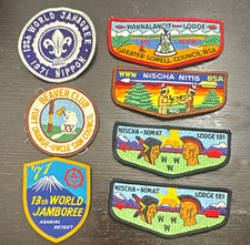 Boy Scouts Mixed Lot Patches 1971 13th World Jamboree & OA Lodge Patches picture