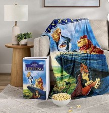 Disney The Lion King Classic VHS Boxed Plush Throw Blanket 50