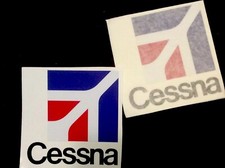 🇺🇸 CESSNA AIRCRAFT LOGO DECALS. SET OF 2 picture