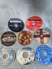 Vtg PC 8 Lot - LOTR Tomb Raider Game Fate of the Dragon Mechwarrior 2 No Cases  picture