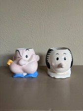 Vtg 1993 MGM Grand Popeye & Olive Oyl Ceramic 3D Mugs King Features Hearst picture