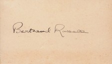 BERTRAND RUSSELL - AUTOGRAPH picture