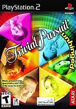 PS2 PlayStation 2 Trivial Pursuit Unhinged Manual Atari Stickers New/Sealed picture