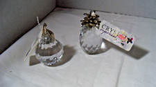 Vintage Ganz Crystal Expressions Mini Pear & Pineapple Figures Original Tags picture