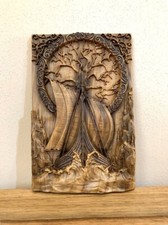Wooden carved Viking Ship Tree of Life, Norse Mythology,  Yggdrasil, Drakkar picture