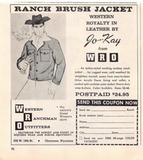 Western Ranchman Outfitters Cheyenne Wyoming Clothing Vintage Magazine Print Ad picture