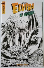 Elvira Meets H.P. Lovecraft #1 Kewber Baal B/W Incentive Variant 2024 NM picture
