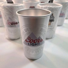 Coors Light ESPN College Gameday Collectible Metal Cups Set of 11 picture