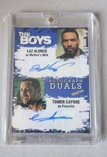 2025 Skybox The Boys Dual Auto Laz Alonso Mother's Milk Tomer Capone Frenchie  picture