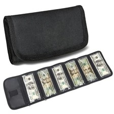 Money Pouch, Money Organizer for Cash with 6 Zippered Pockes, Cash Bill Organ picture