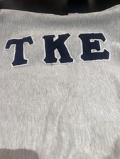 TKE Tau Kappa Epsilon Heavyweight Vntg Rugged Sweats Brand Made In America Crew picture