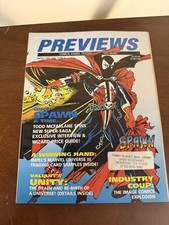 Diamond Previews Catalog #3 SPAWN March 1992 with Poster & Promo Cards picture