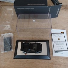 Autoart Lamborghini Countach LP500S 1/43 Black Rare Out of Print Model picture