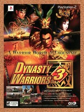2002 Dynasty Warriors 3 PS2 Original Advertisement / Retro Promo v1 picture