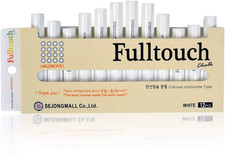 Hagoromo Fulltouch Color Chalk 1 Box [12 Pcs/White] picture