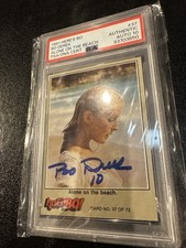 BO DEREK AUTO Trading Card 1981 HERE'S BO #37 Signed on Card Graded PSA AUTO 10 picture