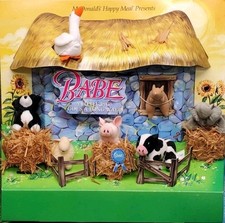 Vintage 1995 3D Babe The Pig Movie McDonalds Happy Meal Toy Display Collectible picture