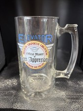 24oz Glass Mug Elevator Brewing Company Master Of Beer Appreciation Columbus, OH picture
