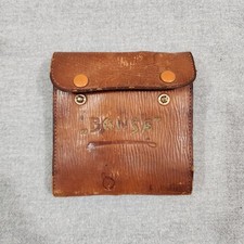 Antique BONSA Multitool Kit Leather Wallet Tools Handle Germany picture