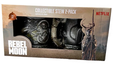 Netflix Rebel Moon Movie - Sculpted Drinking Stein 2 Pack – NEW in Box picture
