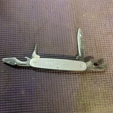 WWII US Marine Corps USMC Pocket Utility Knife 1944-45 Kingston Type Used picture