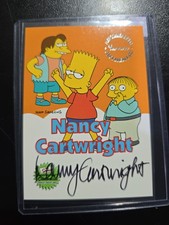 Nancy Cartwright 2000 Inkworks The Simpsons Trading Card A4 Autographed picture