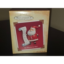 Hallmark Keepsake 2004 Santa So Much to Do Christmas Ornament Nello Williams Red picture