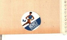  NICE WOMAN OLD MIDWEST STEEL COAL MINING STICKERS # 282 picture