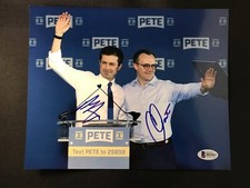 Mayor Pete Buttigieg Chasten Signed 8x10 Photo BAS COA Autograph 2020 Candidate picture